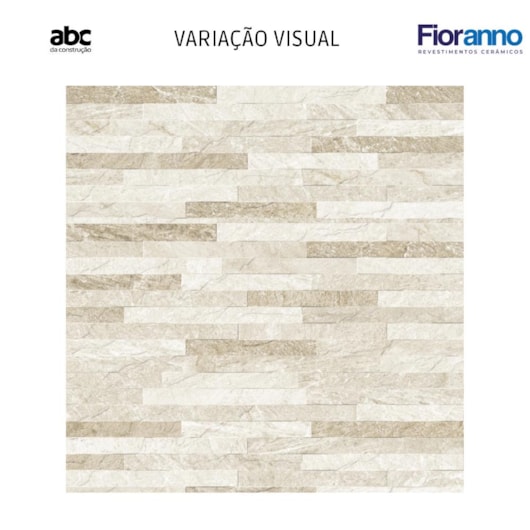 Azulejo Fioranno Cagliari Beige Plus Hd Acetinado 37x74cm Retificado - Imagem principal - 027d657e-da06-48bb-bd3c-a192e0e9441c