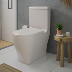 Bacia Com Caixa Acoplada Softclose Branco Celite 63,5 cm