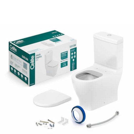 Bacia Com Caixa Acoplada Softclose Branco Celite 63,5 cm - Imagem principal - cc13c553-7836-4bd4-8a2e-1d19776e9ad3