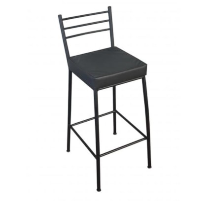 Banco Paris Preto Metalnew 75cm