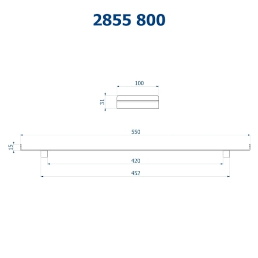 Bandeja 55cm  Barbara Dundes 2855 C800 Cromado Fani - Imagem principal - 31dc2553-ae05-4814-bc69-9d8e29824203