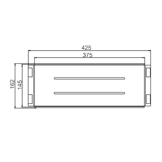 Bandeja Retangular Profunda Primaccore Rose Gold Debacco 425X162X71Mm - Imagem principal - 72647c92-c73b-41df-92fd-521cab3254fc