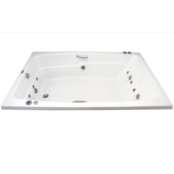 Banheira Acrilbath Dupla Topline 170x115cm Com Hidromassagem Ouro Fino