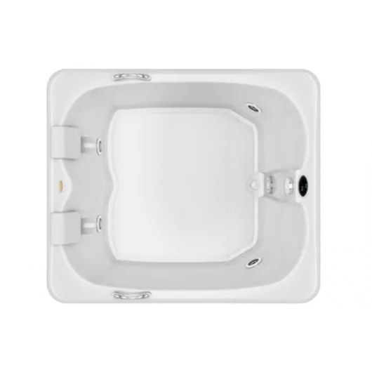 Banheira Acrílica Cetra Hidromassagem Dupla Com Aquecedor  Jacuzzi 140x120x45 - Imagem principal - e2db8ddb-a38c-4d04-8a26-9abda613a44c