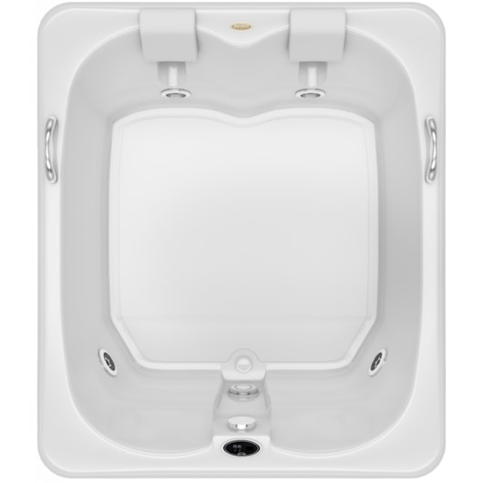 Banheira Acrílica De Hidromassagem Cetra Jacuzzi 140x120cm - Imagem principal - 150bfaa5-05a8-41ba-a9e1-09e4ef96c949