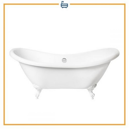 Banheira Acrílica De Imersão Antigua 175x73cm Com Pés Brancos Immersi - Imagem principal - 34286118-7d74-4293-b0e4-d78433fa3bab