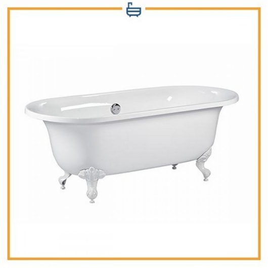 Banheira Acrílica De Imersão Dupla Clássica Devon 173x78cm Com Pés Brancos Immersi - Imagem principal - 3a0009cd-12c4-4be6-9cc5-17a1750896da