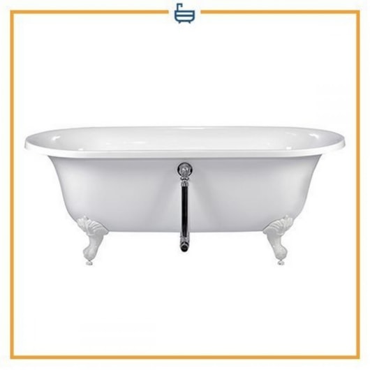 Banheira Acrílica De Imersão Dupla Clássica Devon 173x78cm Com Pés Brancos Immersi - Imagem principal - dd4adc47-0fc3-4ec8-8284-0b3125ac874c