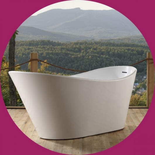 Banheira Acrílica De Imersão Individual Moderna Atlantida Glossy White 170x80cm Immersi - Imagem principal - ea161081-b301-451a-926e-d597ac4a7512