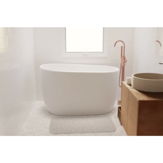 Banheira Acrílica de Imersão Moderna Embau Matt White 130x80x75cm Immersi - Imagem principal - cca34ce7-2a24-4236-9441-2f0c8d555c86