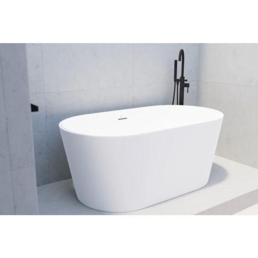 Banheira Acrílica de Imersão Moderna Gamboa Matt White Immersi 150x80x60cm - Imagem principal - 84b68925-c8a5-42e3-a818-913a0f41e007