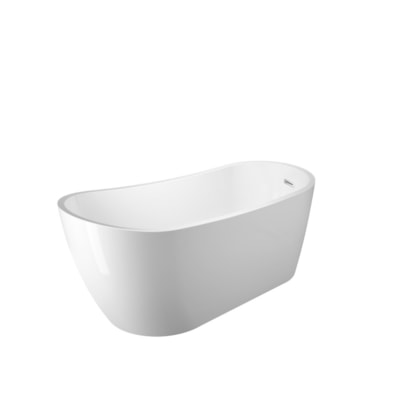 Banheira Acrílica De Imersão Moderna Marau Glossy White 152x72x73cm Immersi