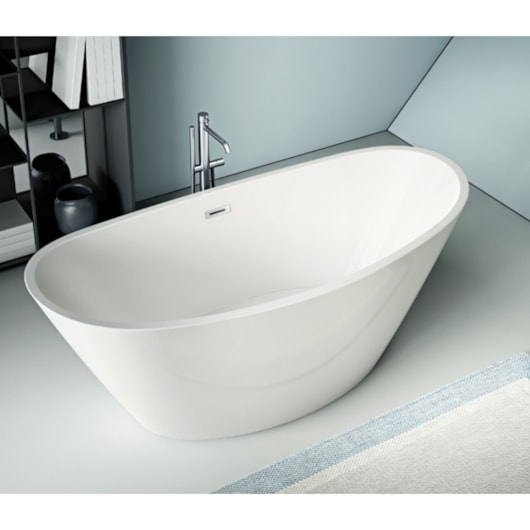 Banheira Acrílica De Imersão Moderna Navegantes Glossy White 157x78,5x67cm Immersi - Imagem principal - f57a26e8-8de4-493a-8ada-e845e8ab1f13