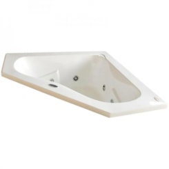 Banheira Acrílica Dupla Ápia Com Aquecedor Jacuzzi 152x152x54cm