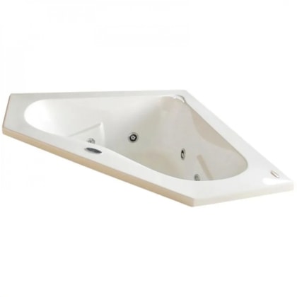 Banheira Acrílica Dupla Ápia Com Aquecedor Jacuzzi  152x152x54cm