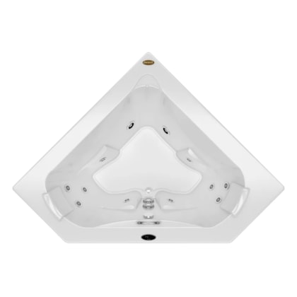 Banheira Acrílica Dupla Ápia Jacuzzi 152x152x54cm