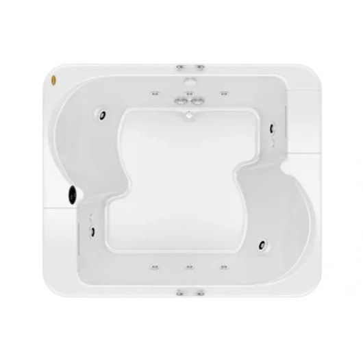 Banheira Acrílica Dupla Aura 182,5x152,5x51cm Jacuzzi - Imagem principal - 7d0462df-a087-476f-8a8b-d3e6e1102ce4