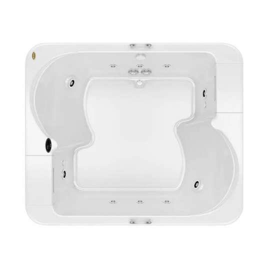 Banheira Acrílica Dupla Aura 183x153x51cm Com Aquecedor Jacuzzi - Imagem principal - bee0b656-dbce-4841-a329-cb1e0fd4f757