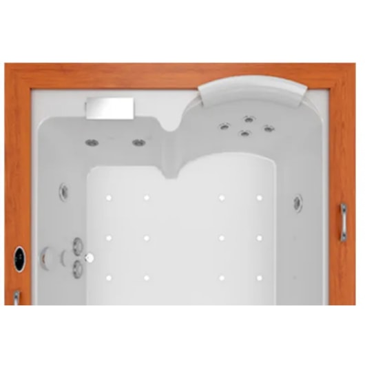 Banheira Acrílica Dupla Aura Dupla Wood 192x166x62cm Com Aquecedor Jacuzzi - Imagem principal - 81a571e7-4cb9-4511-b466-2025febb5213