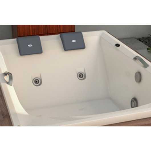 Banheira Acrílica Dupla Carina 170x110cm G2 Jacuzzi - Imagem principal - 0ca22067-471b-476d-a136-46cdee3cd82f