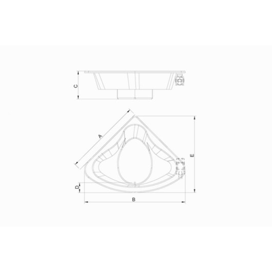 Banheira Acrílica Dupla Com Aquecedor Innovare Gran Luxo Astra 160x210cm   - Imagem principal - 5d02edb6-2227-4dce-890c-51092ba10870