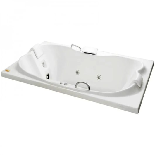 Banheira Acrílica Dupla Eura 183x120x49cm Com Aquecedor Jacuzzi - Imagem principal - 794df162-e999-46ea-bae4-15f8b20a57db