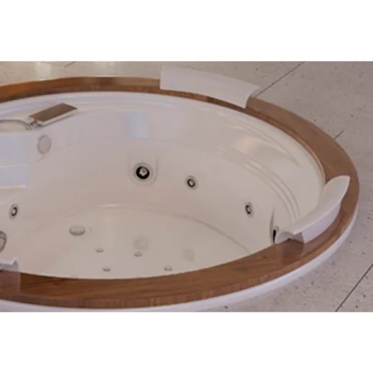 Banheira Acrílica Dupla Gemini Wood 200x66cm Com Aquecedor Jacuzzi - Imagem principal - ecb7dfb0-ed93-4f1d-b807-33849d4f6088