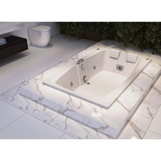 Banheira Acrílica Dupla Mysia G1 Com Alça Jacuzzi 183x110cm - Imagem principal - e6df72f1-d521-4ca7-b7de-de815e1dd807