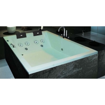 Banheira Acrílica Dupla Pietá Sem Aquecedor 180x120x50cm Jacuzzi