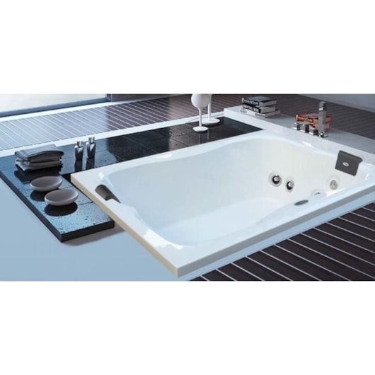 Banheira Acrílica Dupla Spree Box 150x120x53cm Com Aquecedor Jacuzzi - Imagem principal - 9b93f265-0b37-4375-82a4-dcba391259df