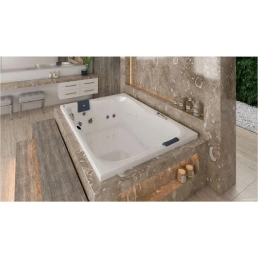 Banheira Acrílica Dupla Spree Box Com Aquecedor jacuzzi 170x120x53cm - Imagem principal - b1ffc111-eba3-4be2-9130-701cd584d990