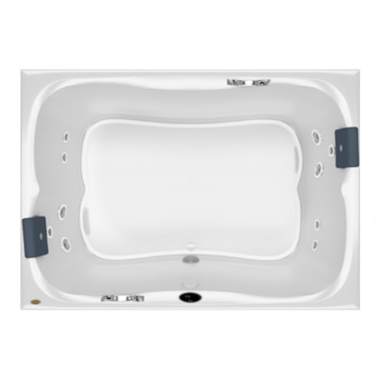 Banheira Acrílica Dupla Spree Box Com Aquecedor jacuzzi 170x120x53cm