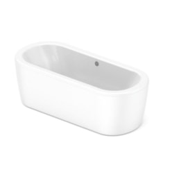 Banheira Acrílica Freestanding Palma Sem Hidromassagem Branca Roca 170x75cm
