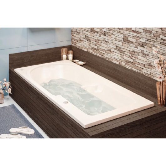 Banheira Acrílica Individual Capri Super Luxo Com Aquecedor 220V Astra 150x80cm - Imagem principal - ad2013a6-c130-4986-b021-5b06a09f9a8d