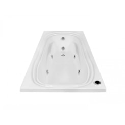 Banheira Acrílica Individual Com Hidromassagem Gold Line Ouro Fino 150x80cm 