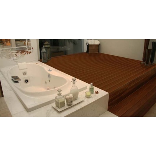 Banheira Acrílica Individual Eura Com Aquecedor Jacuzzi 150x91x49cm - Imagem principal - 0453ded1-a703-458c-8152-71cc38103ee3