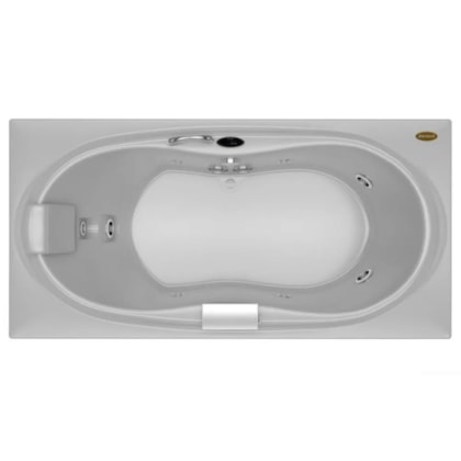 Banheira Acrílica Individual Eura Com Aquecedor Jacuzzi 150x91x49cm