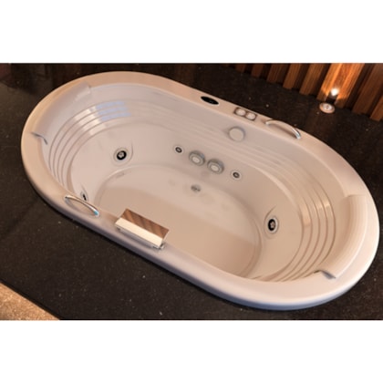 Banheira Acrílica Individual Europe Com Aquecedor Jacuzzi 184x112x56cm