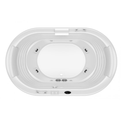 Banheira Acrílica Individual Europe Com Aquecedor Jacuzzi 184x112x56cm