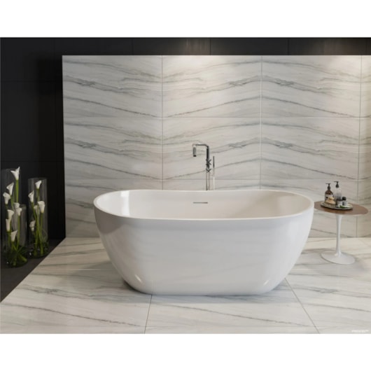 Banheira Acrílica Individual Freenstanding Riva Brilhante Jacuzzi 167x84x64cm  - Imagem principal - 9e064335-f33c-4be6-8e18-e95a49bc9539