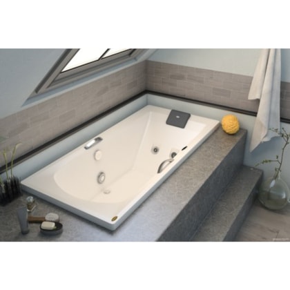 Banheira Acrílica Individual G4 Jatos Jacuzzi 150x80cm