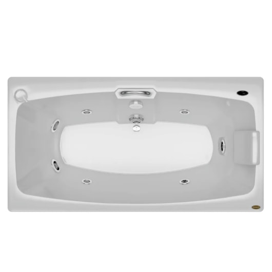 Banheira Acrílica Individual Mysia Com Aquecedor Jacuzzi 150x79x42cm - Imagem principal - 53d90ae6-dd77-411e-ac98-8526d93f20d6