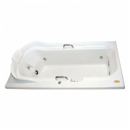 Banheira Acrílica Individual Regina Com Aquecedor Jacuzzi 180x90x45cm