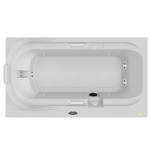 Banheira Acrílica Individual Regina G4 Com Aquecedor Jacuzzi 140x90x45cm - Imagem principal - 9456ae5d-8d8a-456c-ac71-bacdc2ac7df7