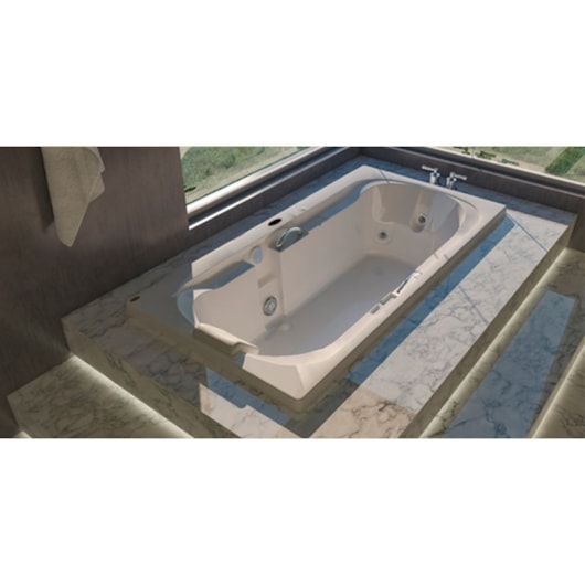 Banheira Acrílica Individual Spazia 140x90cm Com Aquecedor Jacuzzi - Imagem principal - 4ff3cf64-ea35-480f-87bc-0762b02f596c