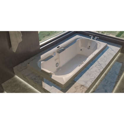 Banheira Acrílica Individual Spazia Com Aquecedor Jacuzzi 140x75cm