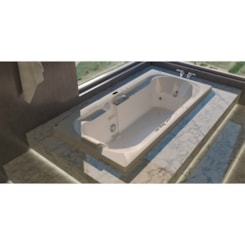 Banheira Acrílica Individual Spazia Com Aquecedor Jacuzzi 140x75cm
