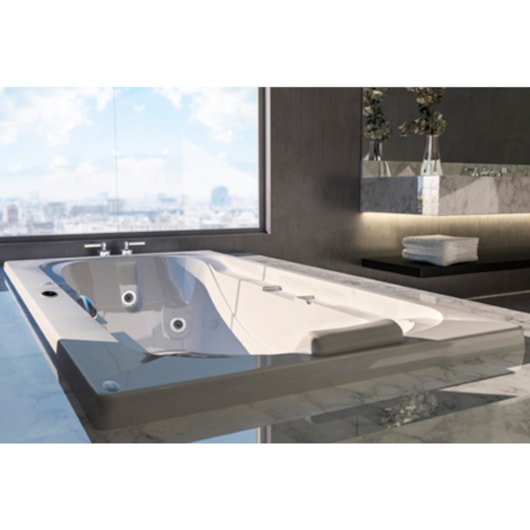 Banheira Acrílica Individual Spazia Com Aquecedor Jacuzzi 140x75cm - Imagem principal - 0f14de8a-9d4a-4423-a81f-2df589ea8294
