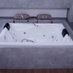 Banheira Acrílica Nobile Maggiore Dupla Gran Luxo 180x130cm Astra