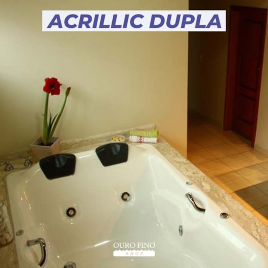 Banheira Com Hidromassagem Acrílica Dupla Ouro Fino 180x120cm - Imagem principal - f8a489d4-d4ba-4584-b2e7-c0f26205428a